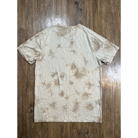 Lululemon The Fundamental T-Shirt Mens Small Brown Tie Dye Activewear Comfort - Picture 4 of 7